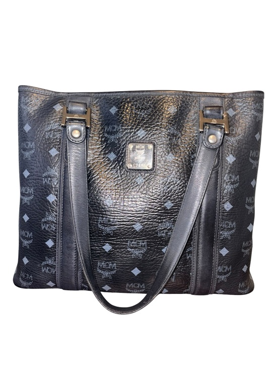 MCM Handbags - MCM Visetos Leather Tote Bag